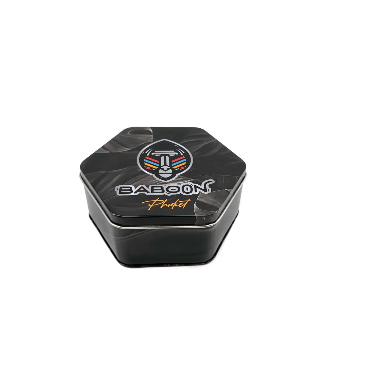 Custom Logo-Shaped Promotional Tin 153×153×62mm SPS-041 front view