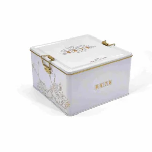Deep Square Gift Tin 170×170×100mm SQU-043 front view