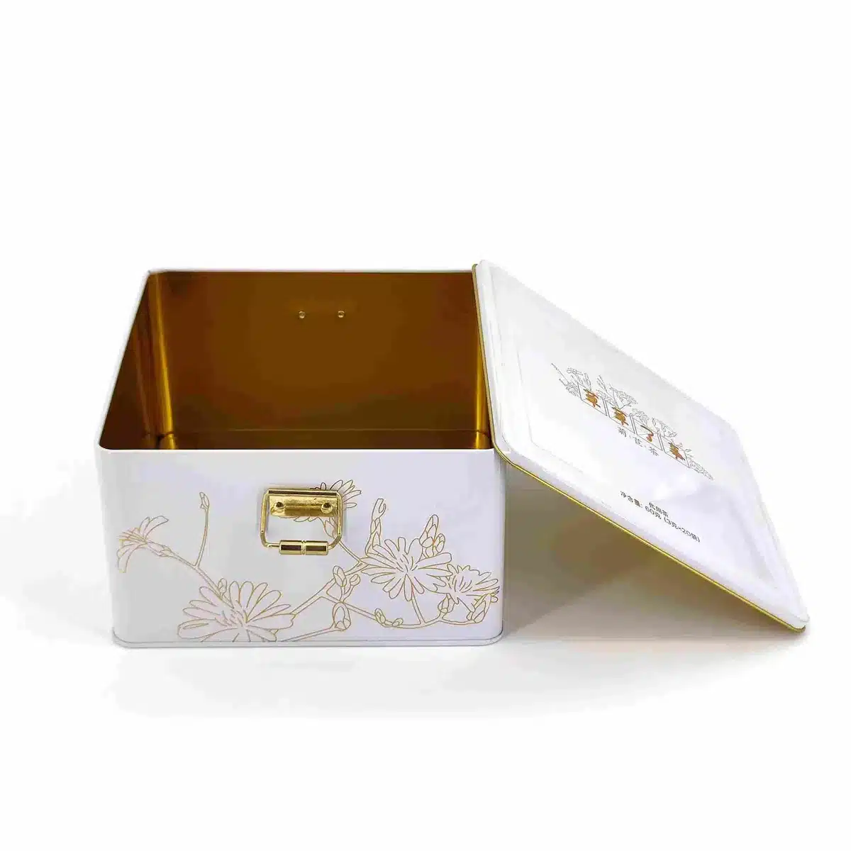 Deep Square Gift Tin 170×170×100mm SQU-043 detail view