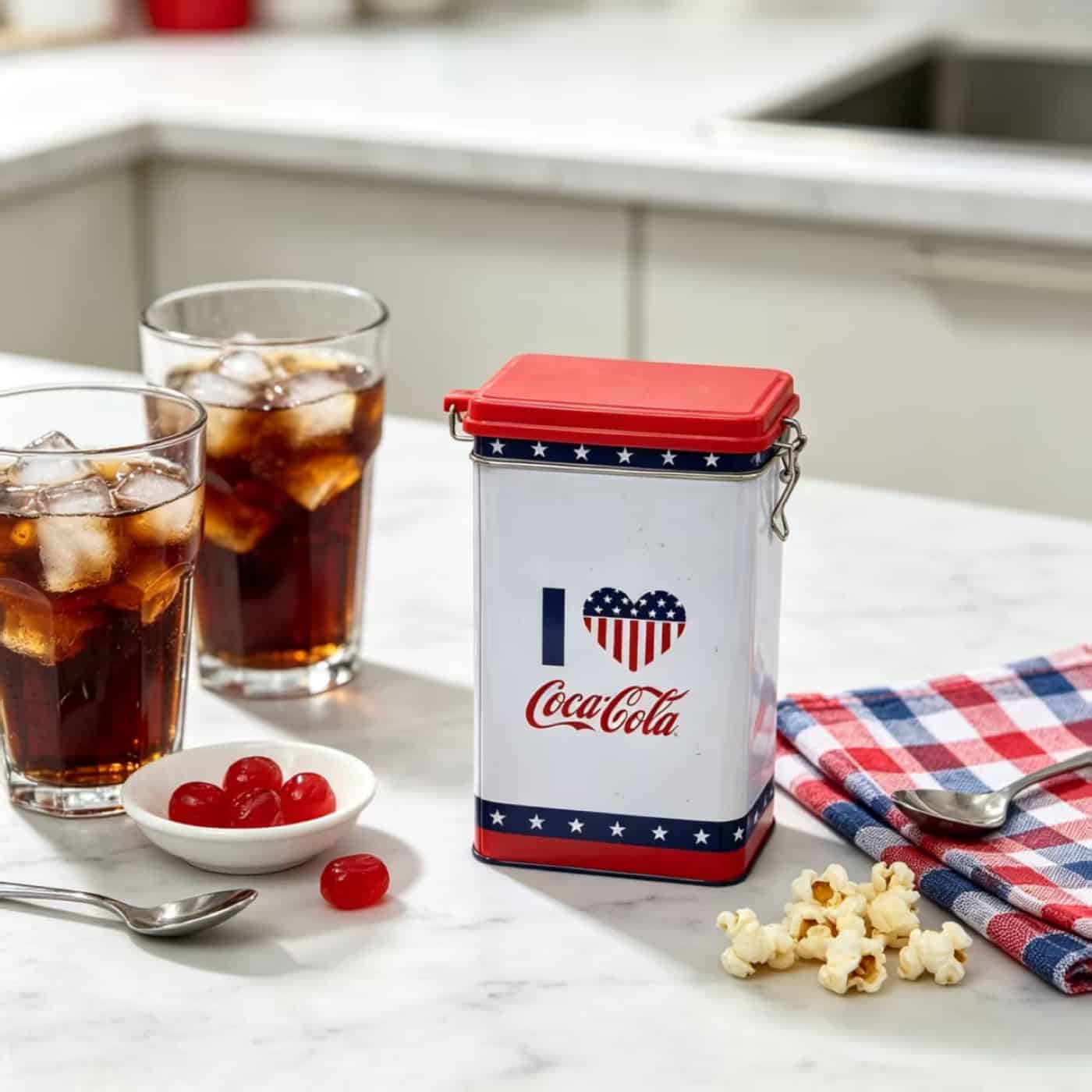 Coca-Cola promotional tin from a confirmed Junmei collaboration