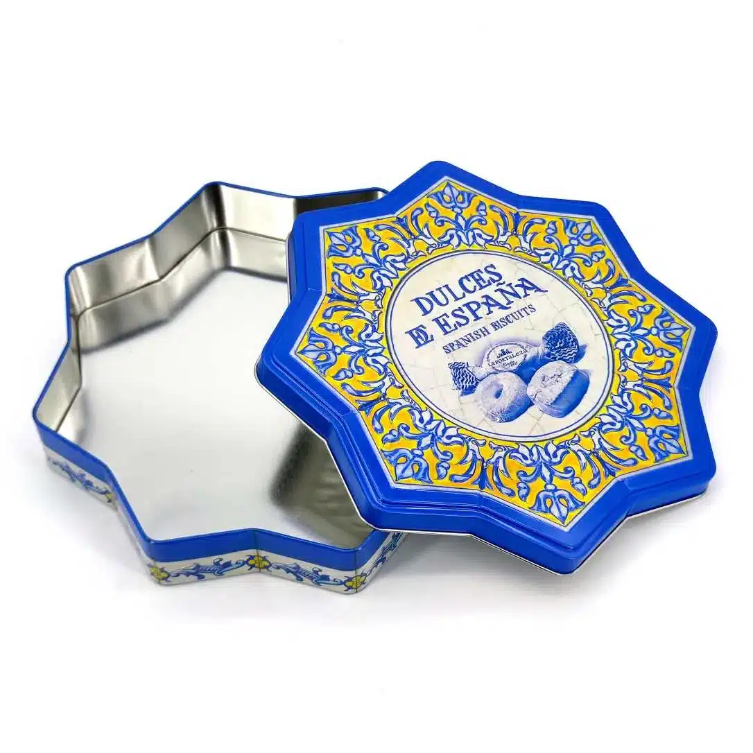 Large Seasonal Gift Tin 260×260×48mm SPS-080 detail view