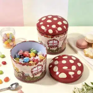 Mushroom-Shaped Candy Tin — Candy Packaging Reference JM-CAN-002