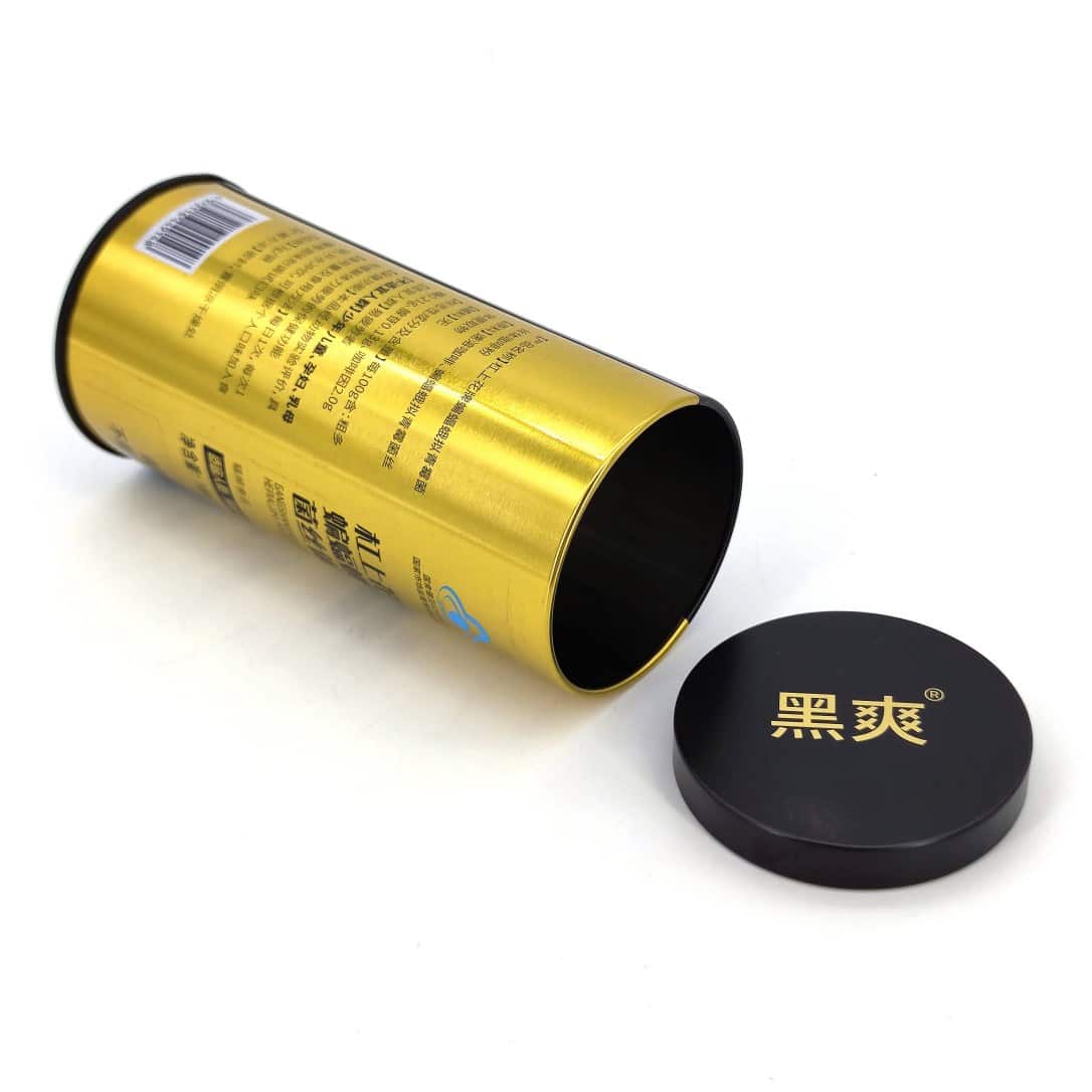 Round Tea Tin Canister Ø65×130mm - Image 4