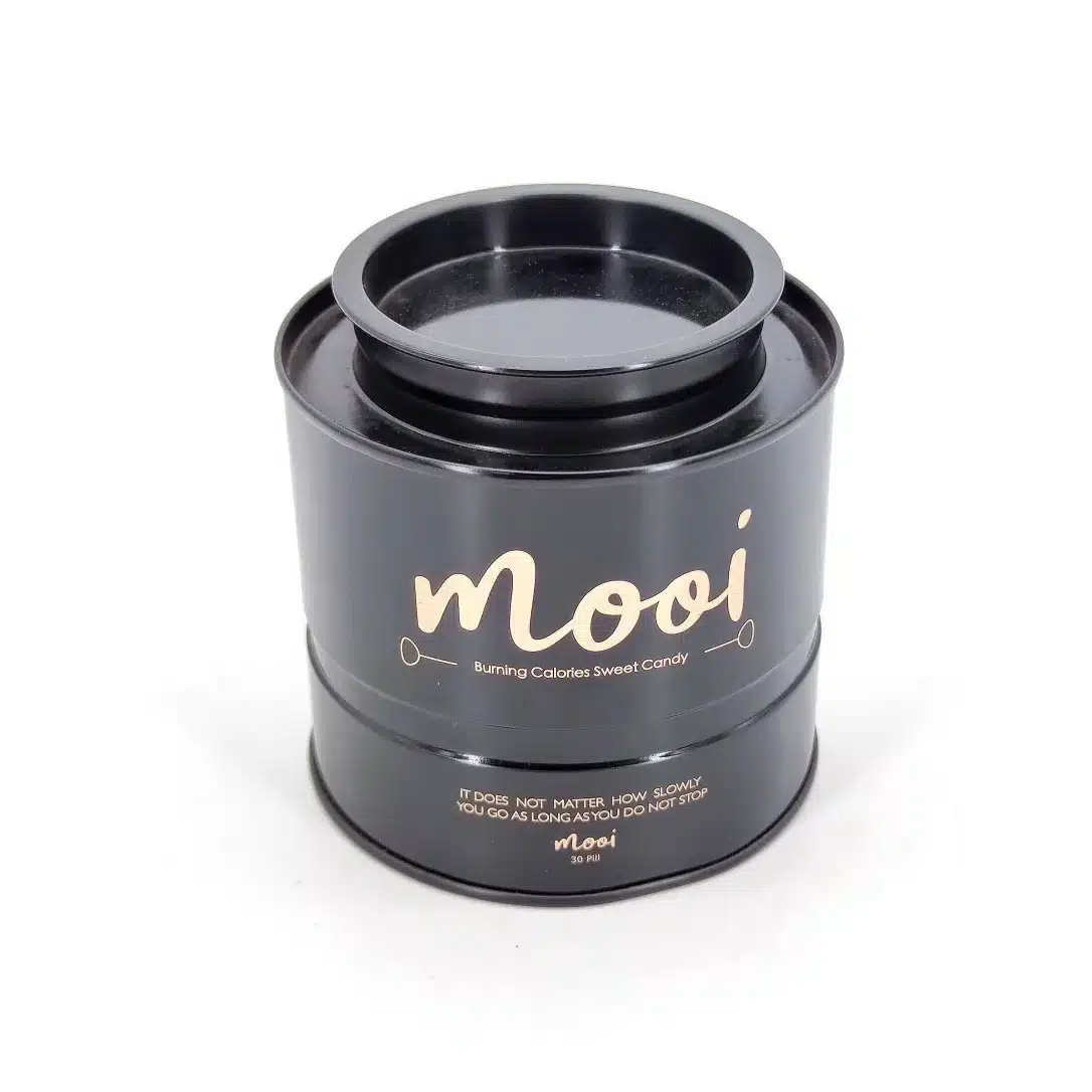 Round Gift Tin with Insert Ø92×95mm ROU-055 front view