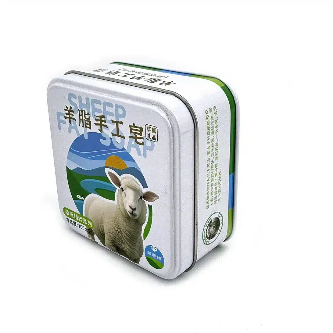 Square Cookie and Gift Tin 80×80×42mm – view 1