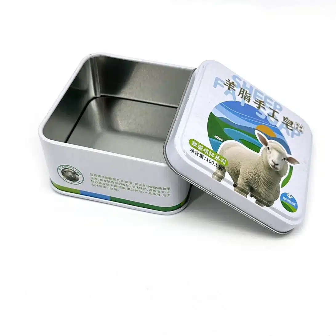 Square Cookie and Gift Tin 80×80×42mm – view 2
