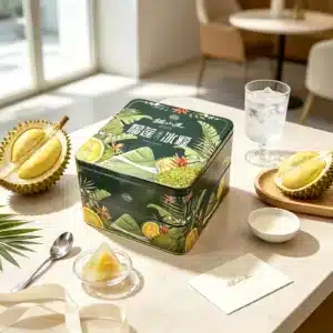Square Promotional Gift Tin — Promotional Packaging Reference JM-PRO-003