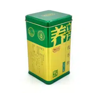 Tall Square Food Storage Tin 80×80×150mm SQU-018 front view