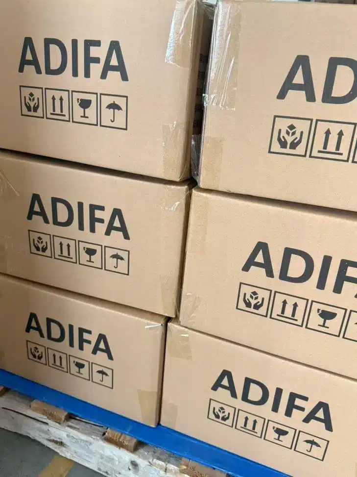 ADIFA project shipping cartons